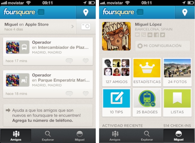 Foursquare renovado